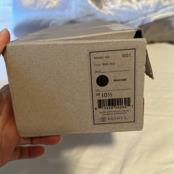 NWT Rothy’s Black Solid Round Toe Flats - Picture 4 of 8